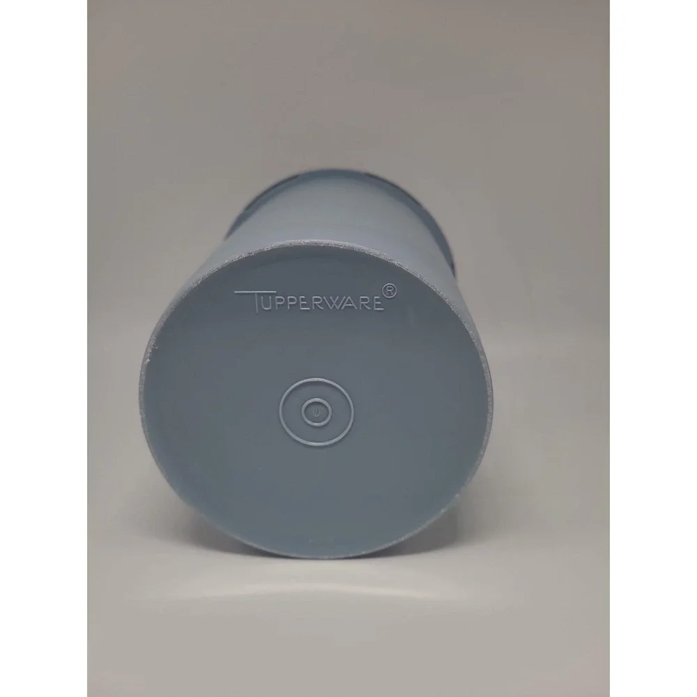 Vintage Tupperware Servailer Canister In Country Blue